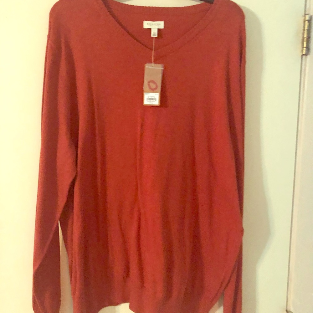 Burnt orange sweater